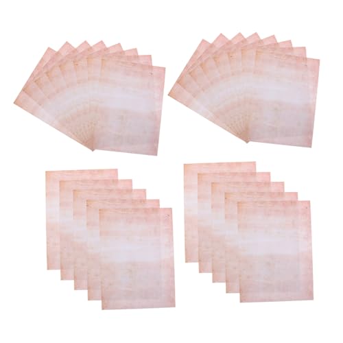 Homoyoyo 100 Blatt Retro Briefpapier Doppelseitiges Schreibpapier mit Dekorativen Rändern für Diy Journaling Scrapbooking und Korrespondenz von Homoyoyo