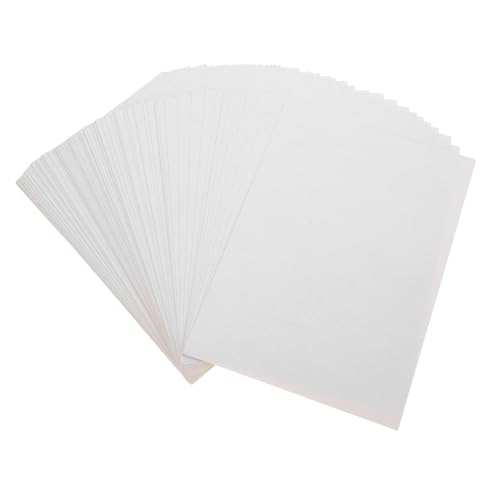 Homoyoyo 100 Blatt Selbstklebendes Bedruckbares Vinyl Aufkleberpapier Wasserfest Glatt Kompatibel mit Laser und Nadeldruckern Vielseitig für Haushalt Büro Lageretiketten und von Homoyoyo