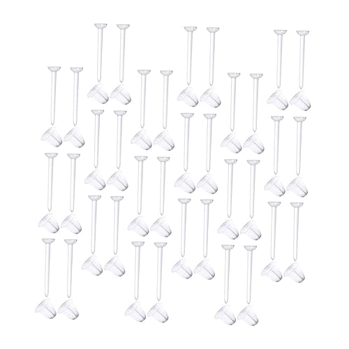 Homoyoyo 100 Paare Transparente Ohrstecker Verschlüsse aus Kunststoff Sichere DIY Ohrring Stopper Leicht Langlebig und Vielseitig für Damen Ohrschmuck Zubehör von Homoyoyo