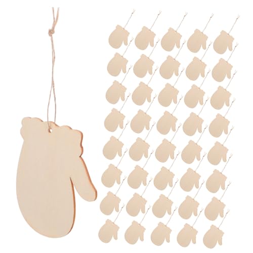 Homoyoyo 100 Sätze Holzanhänger Weihnachts-handschuhe mit Schnur Robuste Diy-bastelsets Blanko Winter-holzfiguren für Vielseitige Xmas-baumdekoration Wand Türhänger Kreative Homoyoyo 100 Sätze Holzanhänger Weihnachts-handschuhe mit Schnur Robuste Diy-bastelsets Blanko Winter-holzfiguren für Vielseitige Xmas-baumdekoration Wand Türhänger Kreative von Homoyoyo