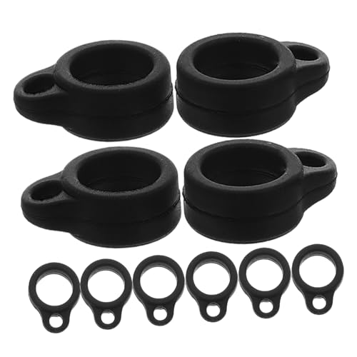 Homoyoyo 100 Stück Anti-lost Silikonringe Schwarz Flexibel Strapazierfähig Vielseitig für Schlüssel Schmuck Becher und Anhänger Alltagsgebrauch Homoyoyo 100 Stück Anti-lost Silikonringe Schwarz Flexibel Strapazierfähig Vielseitig für Schlüssel Schmuck Becher und Anhänger Alltagsgebrauch von Homoyoyo