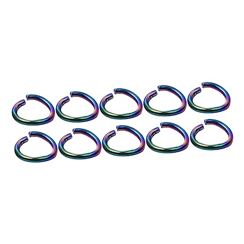 Homoyoyo 100 Stück Biegeringe Farbige O Ringe für Schmuckherstellung für Armbänder Schlüsselanhänger und DIY Projekte von Homoyoyo