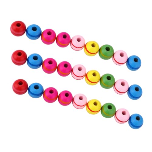 Homoyoyo 100 Stück Bunte Holzperlen zum Auffädeln Natürliche DIY Bastelperlen mit Leichte Schmuckperlen für Erwachsene für Armband und Schmuckherstellung Homoyoyo 100 Stück Bunte Holzperlen zum Auffädeln Natürliche DIY Bastelperlen mit Leichte Schmuckperlen für Erwachsene für Armband und Schmuckherstellung von Homoyoyo