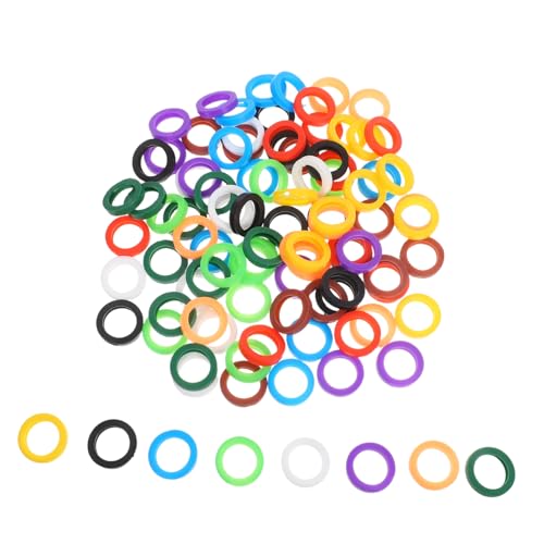 Homoyoyo 100 Stück Bunte Silikon Schlüsselhüllen Flexible Ölbeständige Schlüsselidentifikationsringe Waschbare Schlüsselabdeckungen für Einfache Organisation und Schutz Homoyoyo 100 Stück Bunte Silikon Schlüsselhüllen Flexible Ölbeständige Schlüsselidentifikationsringe Waschbare Schlüsselabdeckungen für Einfache Organisation und Schutz von Homoyoyo