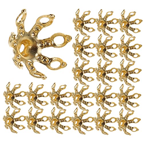 Homoyoyo 100 Stück DIY Kupfer Perlenkappen Metall Endkappen Schmuckzubehör für Armbänder Basteln Hautfreundlich Langlebig Homoyoyo 100 Stück DIY Kupfer Perlenkappen Metall Endkappen Schmuckzubehör für Armbänder Basteln Hautfreundlich Langlebig von Homoyoyo