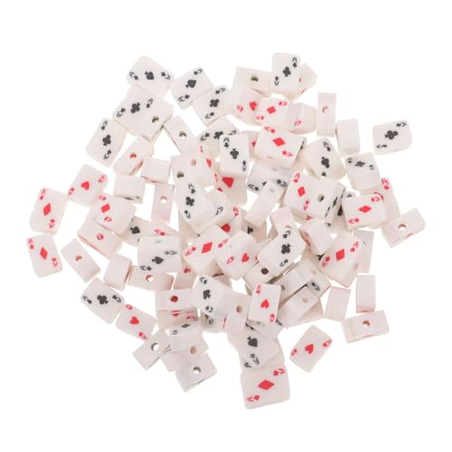 Homoyoyo 100 Stück DIY Polymer Clay Perlen Lose Spielkartenperlen für Schmuckherstellung Armband und Halskette für Kreative Bastelprojekte Homoyoyo 100 Stück DIY Polymer Clay Perlen Lose Spielkartenperlen für Schmuckherstellung Armband und Halskette für Kreative Bastelprojekte von Homoyoyo