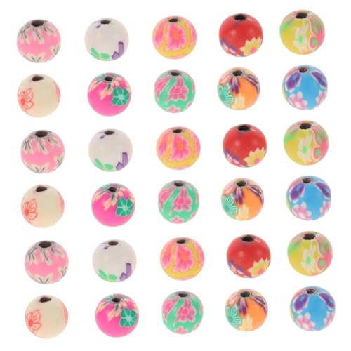 Homoyoyo 100 Stück DIY Schmuckperlen Runde Spacer Beads zum Auffädeln für Armbänder Halsketten Bastelperlen Zubehör in Farbmix für originelles Gestalten Zufällige Farbe Zufällige Farbe von Homoyoyo