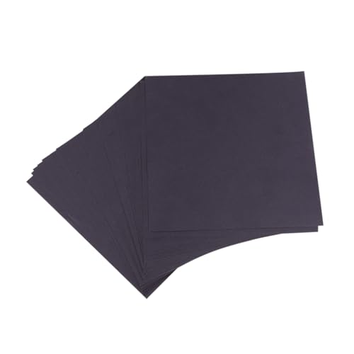 Homoyoyo 100 Stück Doppelseitiges Schwarzes Origami Faltpapier Quadratisch Bastelpapier für Papierkranich DIY Handwerk Dekoration und Schulprojekte von Homoyoyo