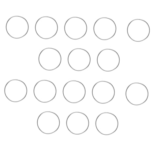 Homoyoyo 100 Stück Edelstahl Kronleuchter Verbindungsringe Octagon Ringe Zubehör für Lampenbehang und Vorhang Langlebig Hitzebeständig von Homoyoyo