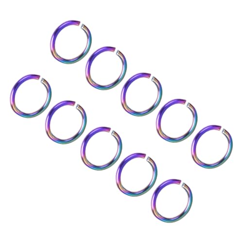 Homoyoyo 100 Stück Edelstahl Sprungringe Bunte Offene Verbindungsringe Leichte Schmuckringe für DIY Schmuckherstellung Geeignet für Halsketten und Armbänder Homoyoyo 100 Stück Edelstahl Sprungringe Bunte Offene Verbindungsringe Leichte Schmuckringe für DIY Schmuckherstellung Geeignet für Halsketten und Armbänder von Homoyoyo