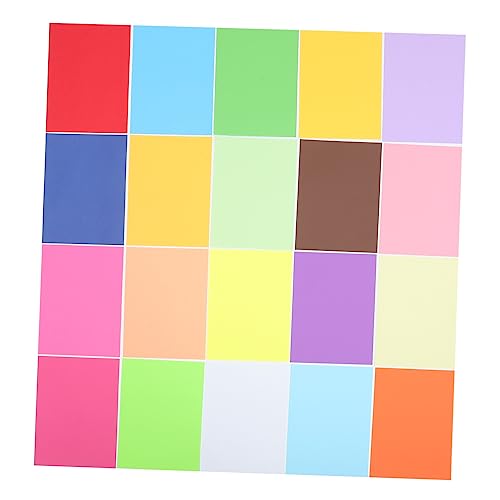 Homoyoyo 100 Stück Farbige DIY Bastelpapier Doppelseitig Buntes Origami Faltpapier Kinderhandwerk Bastelset für Schule Kindergarten Zuhause von Homoyoyo