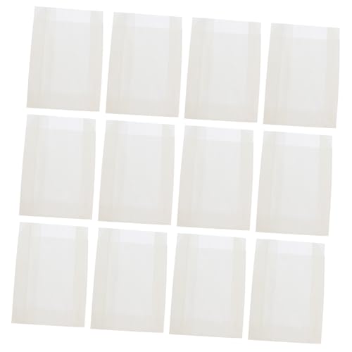 Homoyoyo 100 Stück Fettfeste Papiertüten für Lebensmittelverpackung Lebensmittelechte Snackbeutel aus Papier Geeignet für Frittierte Hähnchenflügel Pommes Chips Umweltfreundliche von Homoyoyo