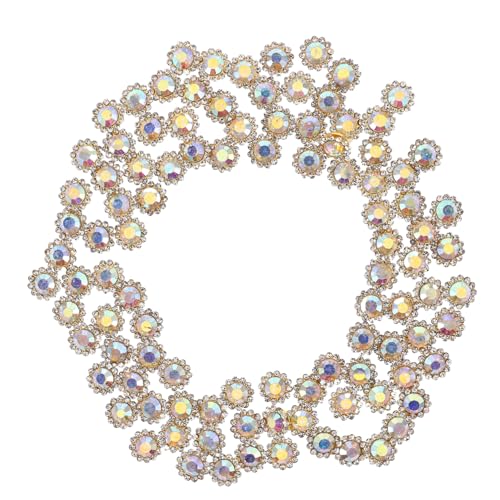 Homoyoyo 100 Stück Funkelnde Sonnenblumen Strassknöpfe für Diy Haaraccessoires Hochzeitsbasteleien und Bekleidungsverzierungen für Partys und Alltag von Homoyoyo