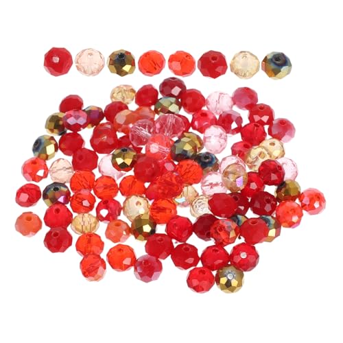 Homoyoyo 100 Stück Glasperlen Zur Schmuckherstellung: 8 Mm Diy-anhänger Für Armbänder, Halsketten Und Ohrringe – Mehrseitige Glasperlen Zur Schmuckherstellung von Homoyoyo