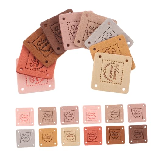 Homoyoyo 100 Stück Handmade Labels Farbigem Geprägtem Mikrofaserleder Quadratische Einnäh Etiketten für Handgemachte Kleidung Hüte Taschen und Kinderbekleidung Vielseitig und Kunstvoll Homoyoyo 100 Stück Handmade Labels Farbigem Geprägtem Mikrofaserleder Quadratische Einnäh Etiketten für Handgemachte Kleidung Hüte Taschen und Kinderbekleidung Vielseitig und Kunstvoll von Homoyoyo