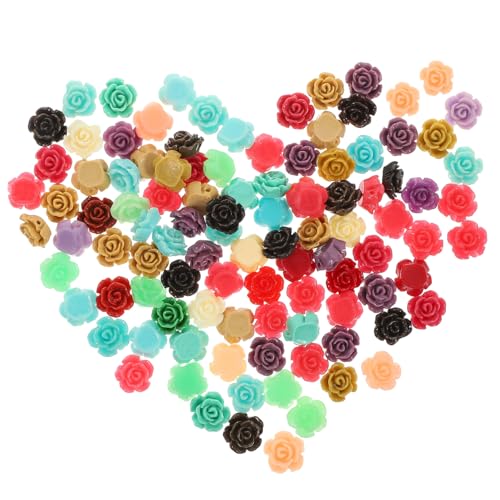 Homoyoyo 100 Stück Harz Rosenperlen geformte Perlen Blume machen Perlen zur Schmuckherstellung für Anhänger zur Schmuckherstellung DIY-Perlen Charm-Anhänger Ohrring Charme Homoyoyo 100 Stück Harz Rosenperlen geformte Perlen Blume machen Perlen zur Schmuckherstellung für Anhänger zur Schmuckherstellung DIY-Perlen Charm-Anhänger Ohrring Charme von Homoyoyo
