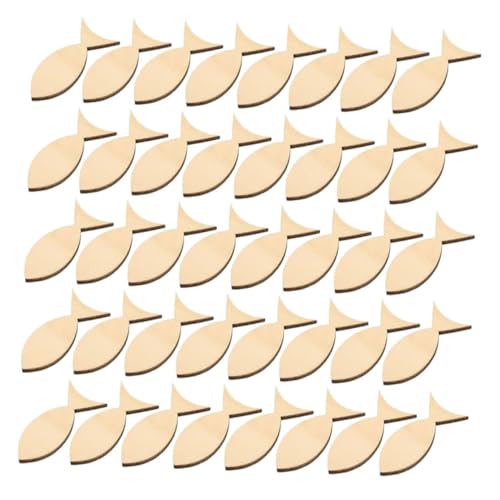 Homoyoyo 100 Stück Holzdekorationsblatt unfertige Holzanhänger Fisch-Holzausschnitte unfertiges Holzhandwerk unfertige Tierausschnitte aus Holz Fischschulornament aus Holz Buchsbaum Beige Homoyoyo 100 Stück Holzdekorationsblatt unfertige Holzanhänger Fisch-Holzausschnitte unfertiges Holzhandwerk unfertige Tierausschnitte aus Holz Fischschulornament aus Holz Buchsbaum Beige von Homoyoyo