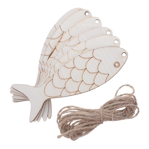 Homoyoyo 100 Stück Holzfische zum Bemalen Blanke Holzanhänger mit Aufhängeschnur Diy Holzfiguren für Party und Wohnkultur Naturbelassene Fischausschnitte für Wand und Tischdekoration Homoyoyo 100 Stück Holzfische zum Bemalen Blanke Holzanhänger mit Aufhängeschnur Diy Holzfiguren für Party und Wohnkultur Naturbelassene Fischausschnitte für Wand und Tischdekoration von Homoyoyo