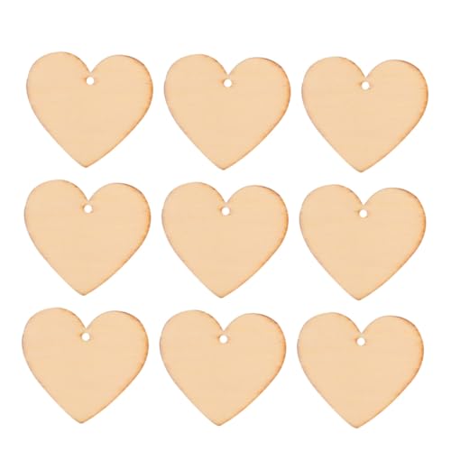 Homoyoyo 100 Stück Holzherzen mit Loch Glatte Oberfläche Unbemalt für DIY Basteln und Gravur Umweltfreundliche Holzscheiben für Dekoration und Kreative Projekte für Geschenk und Party Homoyoyo 100 Stück Holzherzen mit Loch Glatte Oberfläche Unbemalt für DIY Basteln und Gravur Umweltfreundliche Holzscheiben für Dekoration und Kreative Projekte für Geschenk und Party von Homoyoyo