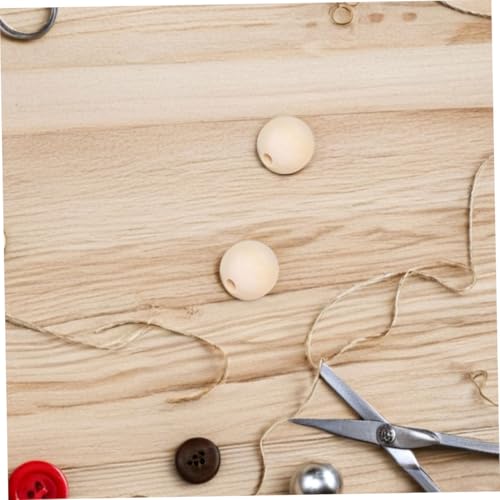 Homoyoyo 100 Stück Holzperlen Naturholz Rund Holzperlen zum Basteln Makramee Schmuck DIY Handwerk Zubehör für Armbänder Halsketten und Wohnkultur Homoyoyo 100 Stück Holzperlen Naturholz Rund Holzperlen zum Basteln Makramee Schmuck DIY Handwerk Zubehör für Armbänder Halsketten und Wohnkultur von Homoyoyo