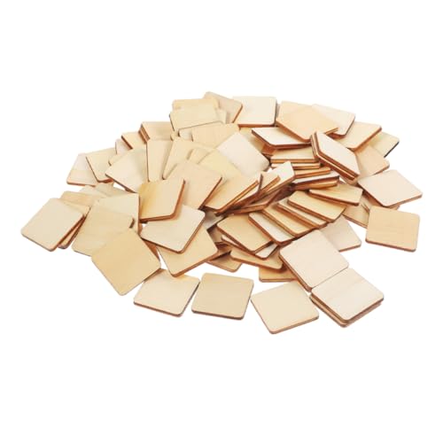 Homoyoyo 100 Stück Holzplatten Quadratische Holzscheiben für DIY Bastelprojekte Naturmaterial für Kreativität und Gestaltung Große Holzstücke Homoyoyo 100 Stück Holzplatten Quadratische Holzscheiben für DIY Bastelprojekte Naturmaterial für Kreativität und Gestaltung Große Holzstücke von Homoyoyo