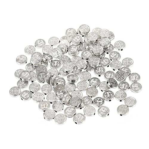 Homoyoyo 100 Stück Kreuzperlen Perlen für Schmuckhersteller sortiert groß kreuzen Rosa armbandperlen beads for jewellery Schmuckzubehör Perlen aus Legierung Schmuckperlen DIY-Perlen Silver Homoyoyo 100 Stück Kreuzperlen Perlen für Schmuckhersteller sortiert groß kreuzen Rosa armbandperlen beads for jewellery Schmuckzubehör Perlen aus Legierung Schmuckperlen DIY-Perlen Silver von Homoyoyo