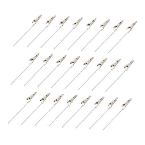 Homoyoyo 100 Stück Metall Krokodilklemmen für DIY Karten Robuste Foto und Notizhalter mit Starker Zugfestigkeit für Visitenkarten Menüs und Dekoration Homoyoyo 100 Stück Metall Krokodilklemmen für DIY Karten Robuste Foto und Notizhalter mit Starker Zugfestigkeit für Visitenkarten Menüs und Dekoration von Homoyoyo