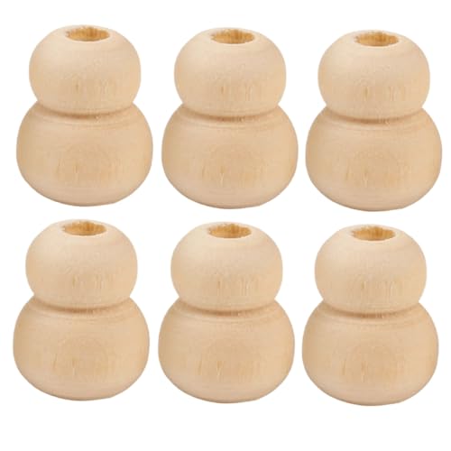 Homoyoyo 100 Stück Natürliche Holzperlen DIY Bastelmaterial für Schmuckherstellung Runde Holzperlen für Armbänder und Kreative Dekorationen für Handarbeiten und von Homoyoyo