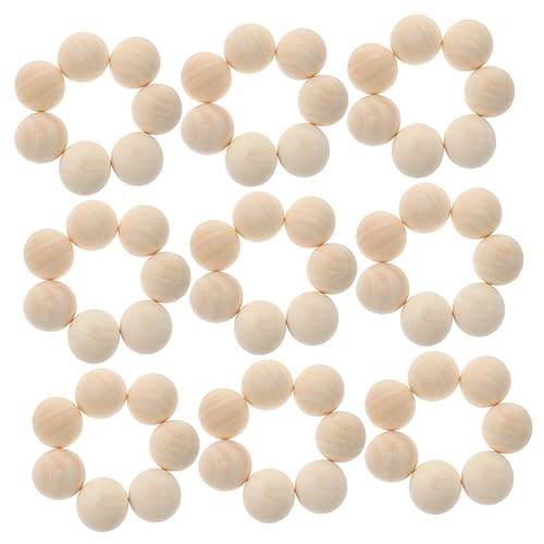 Homoyoyo 100 Stück Naturbelassene Halbrunde Holzkugeln Unfertige DIY Holzperlen für Schmuck Holzperlen Girlande Bastelbedarf Handgemacht Zubehör Homoyoyo 100 Stück Naturbelassene Halbrunde Holzkugeln Unfertige DIY Holzperlen für Schmuck Holzperlen Girlande Bastelbedarf Handgemacht Zubehör von Homoyoyo