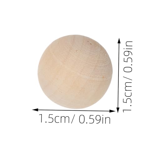 Homoyoyo 100 Stück Naturholz Kugeln Ohne Solide Holzperlen Unlackiert Für DIY Bastelprojekte Schmuckdeko Kinderhandwerk Kleine Runde Holzperlen Homoyoyo 100 Stück Naturholz Kugeln Ohne Solide Holzperlen Unlackiert Für DIY Bastelprojekte Schmuckdeko Kinderhandwerk Kleine Runde Holzperlen von Homoyoyo