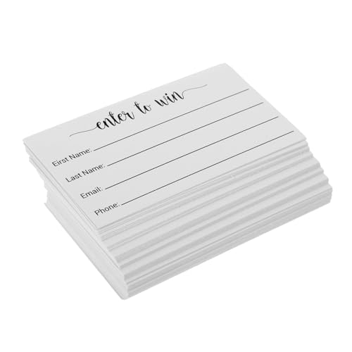 Homoyoyo 100 Stück Party Raffle Tickets Blanko Lose Rubbellose Karten zum Beschriften für Events und Abstimmungen Faltbare Anmeldeformulare für Faire Anonyme Gewinnziehung von Homoyoyo