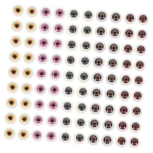 Homoyoyo 100 Stück Puppenaugen für DIY Basteln Realistische Halloween Deko Lebensechte Augen für Häkeln Handgemachte Puppen Vielseitig für Masken Blumen Schädel und Spielzeuggestaltung Homoyoyo 100 Stück Puppenaugen für DIY Basteln Realistische Halloween Deko Lebensechte Augen für Häkeln Handgemachte Puppen Vielseitig für Masken Blumen Schädel und Spielzeuggestaltung von Homoyoyo