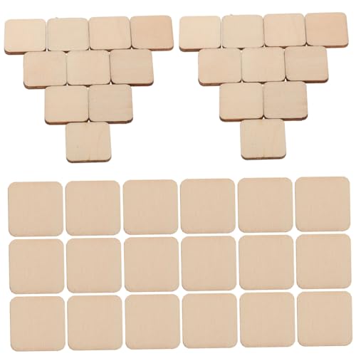 Homoyoyo 100 Stück Quadratische Holzplatten aus Hochwertigem Pappelholz Naturbelassen Unvollendete Bastelrohlinge für DIY Graffiti Malprojekte und Kreative Dekorationen Homoyoyo 100 Stück Quadratische Holzplatten aus Hochwertigem Pappelholz Naturbelassen Unvollendete Bastelrohlinge für DIY Graffiti Malprojekte und Kreative Dekorationen von Homoyoyo