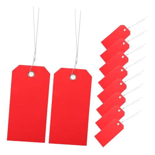 Homoyoyo 100 Stück Rote Pvc blanko transportetiketten mit Draht Beschreibbare Gepäckanhänger für Koffer Rucksäcke Vielseitige Versand Kennzeichnungsetiketten für Flugreisen und Homoyoyo 100 Stück Rote Pvc blanko transportetiketten mit Draht Beschreibbare Gepäckanhänger für Koffer Rucksäcke Vielseitige Versand Kennzeichnungsetiketten für Flugreisen und von Homoyoyo