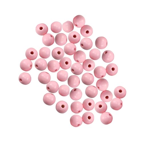 Homoyoyo 100 Stück Runde Naturfarbene Holzperlen für DIY Schmuckherstellung Armbänder Halsketten Bastelperlen für Handgemachte Armbanddekoration von Homoyoyo
