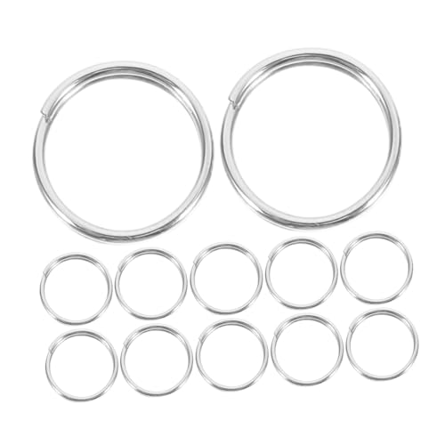 Homoyoyo 100 Stück Schlüsselringe Außendurchmesser Spalt Ringe für DIY Bastelprojekte und Schmuckherstellung Homoyoyo 100 Stück Schlüsselringe Außendurchmesser Spalt Ringe für DIY Bastelprojekte und Schmuckherstellung von Homoyoyo