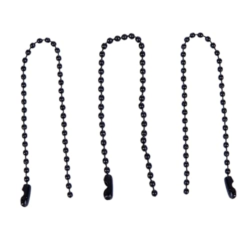 Homoyoyo 100 Stück Schwarze Kugelkette Verstellbare Tag Ball Chain mit Stoving Lack Lange Tag Chain für Schlüsselanhänger Schmuck und DIY Bastelprojekte Homoyoyo 100 Stück Schwarze Kugelkette Verstellbare Tag Ball Chain mit Stoving Lack Lange Tag Chain für Schlüsselanhänger Schmuck und DIY Bastelprojekte von Homoyoyo
