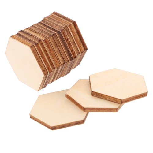 Homoyoyo 100 Stück Sechseckige Holzornamente aus Lindenholz Glatte Oberfläche Robuste Holzstücke für DIY Bastelprojekte Dekorationen zu Hochzeit Geburtstag und Weihnachten Homoyoyo 100 Stück Sechseckige Holzornamente aus Lindenholz Glatte Oberfläche Robuste Holzstücke für DIY Bastelprojekte Dekorationen zu Hochzeit Geburtstag und Weihnachten von Homoyoyo