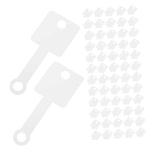 Homoyoyo 100 Stück Selbstklebende Schmuck Verpackungskarten Weiße Etiketten für und Armbänder Handgemachte Papier Preisschilder mit Einzigartiger Textur für Online und Ladenausstellungen von Homoyoyo