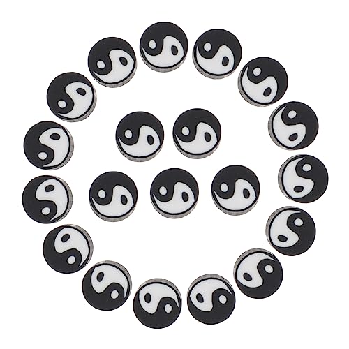 Homoyoyo 100 Stück Tai Chi Spacer Perlen für DIY Schmuckherstellung Weiche Bunte Bastelperlen für Armbänder und für Kreative Projekte und Festdekorationen von Homoyoyo