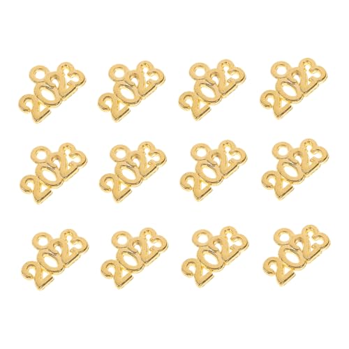 Homoyoyo 100 Stück Teiliges DIY Schmuckanhänger aus Hochwertiger Legierung Goldfarbene Neujahrs geschenkcharms für Armbänder und Anhänger für Persönliche Bastelgeschenke und Festliche Homoyoyo 100 Stück Teiliges DIY Schmuckanhänger aus Hochwertiger Legierung Goldfarbene Neujahrs geschenkcharms für Armbänder und Anhänger für Persönliche Bastelgeschenke und Festliche von Homoyoyo