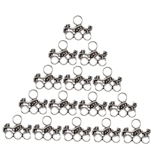 Homoyoyo 100 Stück Teiliges DIY Schmuckverbinder Langlebiger Zinklegierung Mehrlochige Anhänger für Armband und Halskettenherstellung Antikes Silber Hautfreundlich und von Homoyoyo