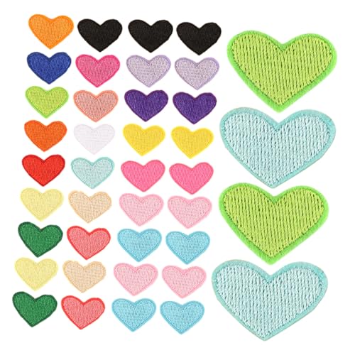 Homoyoyo 100 Stück Teiliges Herzförmige Bestickte Applikationen Zum Aufnähen Und Bügeln Bunte Stoffflicken Für DIY Kleidung Reparatur Jeans Taschen Jacken Kreative Handwerksprojekte Homoyoyo 100 Stück Teiliges Herzförmige Bestickte Applikationen Zum Aufnähen Und Bügeln Bunte Stoffflicken Für DIY Kleidung Reparatur Jeans Taschen Jacken Kreative Handwerksprojekte von Homoyoyo