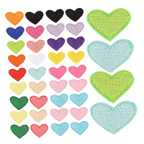 Homoyoyo 100 Stück Teiliges Herzförmige Bestickte Bügelflicken Zum Aufbügeln Vielseitige Applikationen Für Kleidung Jeans Jacken Rucksäcke Schuhe DIY Reparatur Dekoration Homoyoyo 100 Stück Teiliges Herzförmige Bestickte Bügelflicken Zum Aufbügeln Vielseitige Applikationen Für Kleidung Jeans Jacken Rucksäcke Schuhe DIY Reparatur Dekoration von Homoyoyo