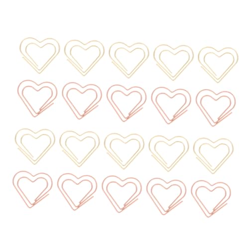 Homoyoyo 100 Stück Teiliges Herzförmige Metallklammern Langlebige Büroklammern und Lesezeichen Roségold und Gold Vielseitig für Fotos Notizen Karten und Dokumente Dekorativ und Robust Homoyoyo 100 Stück Teiliges Herzförmige Metallklammern Langlebige Büroklammern und Lesezeichen Roségold und Gold Vielseitig für Fotos Notizen Karten und Dokumente Dekorativ und Robust von Homoyoyo