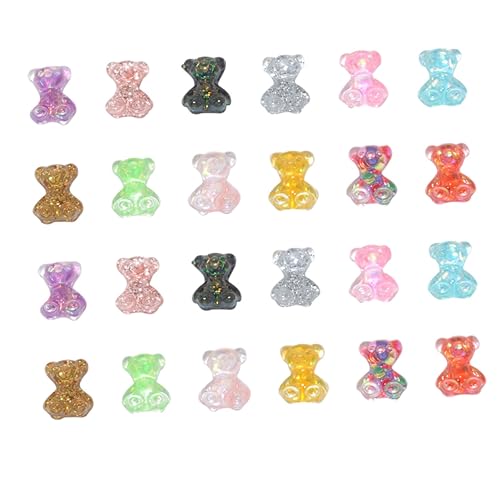 Homoyoyo 100 Stück Teiliges Nail Art mit Kleinen Bunten Bären Manicure Nail Decoration für Natürliche und Künstliche Nägel für Party und Festival Homoyoyo 100 Stück Teiliges Nail Art mit Kleinen Bunten Bären Manicure Nail Decoration für Natürliche und Künstliche Nägel für Party und Festival von Homoyoyo