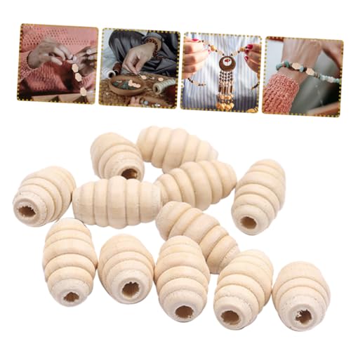 Homoyoyo 100 Stück Teiliges Ovale Holzperlen mit Großem für DIY Schmuckherstellung Basteln Makramee Perlen Zubehör Natürliche Holzfarbe zum Auffädeln und Bastelprojekte Homoyoyo 100 Stück Teiliges Ovale Holzperlen mit Großem für DIY Schmuckherstellung Basteln Makramee Perlen Zubehör Natürliche Holzfarbe zum Auffädeln und Bastelprojekte von Homoyoyo