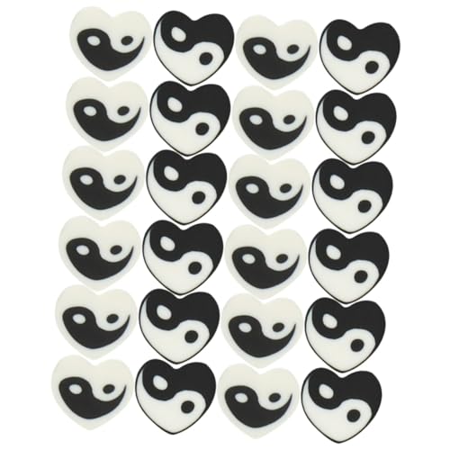 Homoyoyo 100 Stück Teiliges Polymer Clay Herzperlen Tai Chi Muster Weiche Tonperlen zum Basteln von Armbändern Halsketten DIY Schmuckzubehör für Kreative Schmuckherstellung Homoyoyo 100 Stück Teiliges Polymer Clay Herzperlen Tai Chi Muster Weiche Tonperlen zum Basteln von Armbändern Halsketten DIY Schmuckzubehör für Kreative Schmuckherstellung von Homoyoyo
