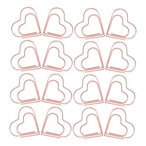 Homoyoyo 100 Stück Teiliges Roségoldene Herzförmige Büroklammern aus Metall Kleine Süße Paper Clips für Dokumentenorganisation Notizen Befestigen Lesezeichen Bürobedarf und Bastelprojekte Homoyoyo 100 Stück Teiliges Roségoldene Herzförmige Büroklammern aus Metall Kleine Süße Paper Clips für Dokumentenorganisation Notizen Befestigen Lesezeichen Bürobedarf und Bastelprojekte von Homoyoyo