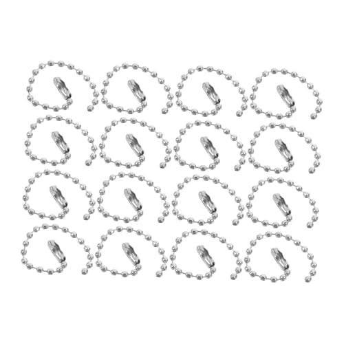 Homoyoyo 100 Stück Teiliges Silberne Kugelketten Langlebige Metallene DIY Schmuckzubehör Vielseitige Perlenketten für Schlüsselanhänger Bastelprojekte und Anhänger Robust und Homoyoyo 100 Stück Teiliges Silberne Kugelketten Langlebige Metallene DIY Schmuckzubehör Vielseitige Perlenketten für Schlüsselanhänger Bastelprojekte und Anhänger Robust und von Homoyoyo